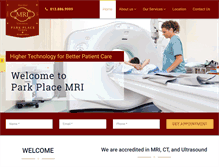 Tablet Screenshot of parkplacemri.com